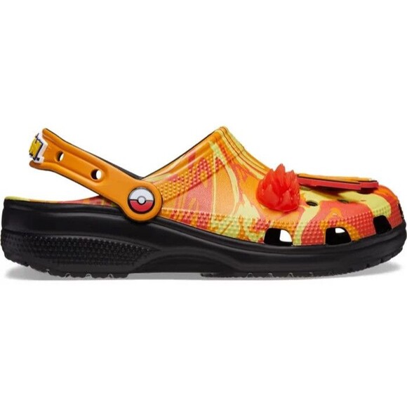 Pokémon x Crocs Charizard Classic Clog Fire Orange Men's 8 Women's 10 New - Picture 4 of 5